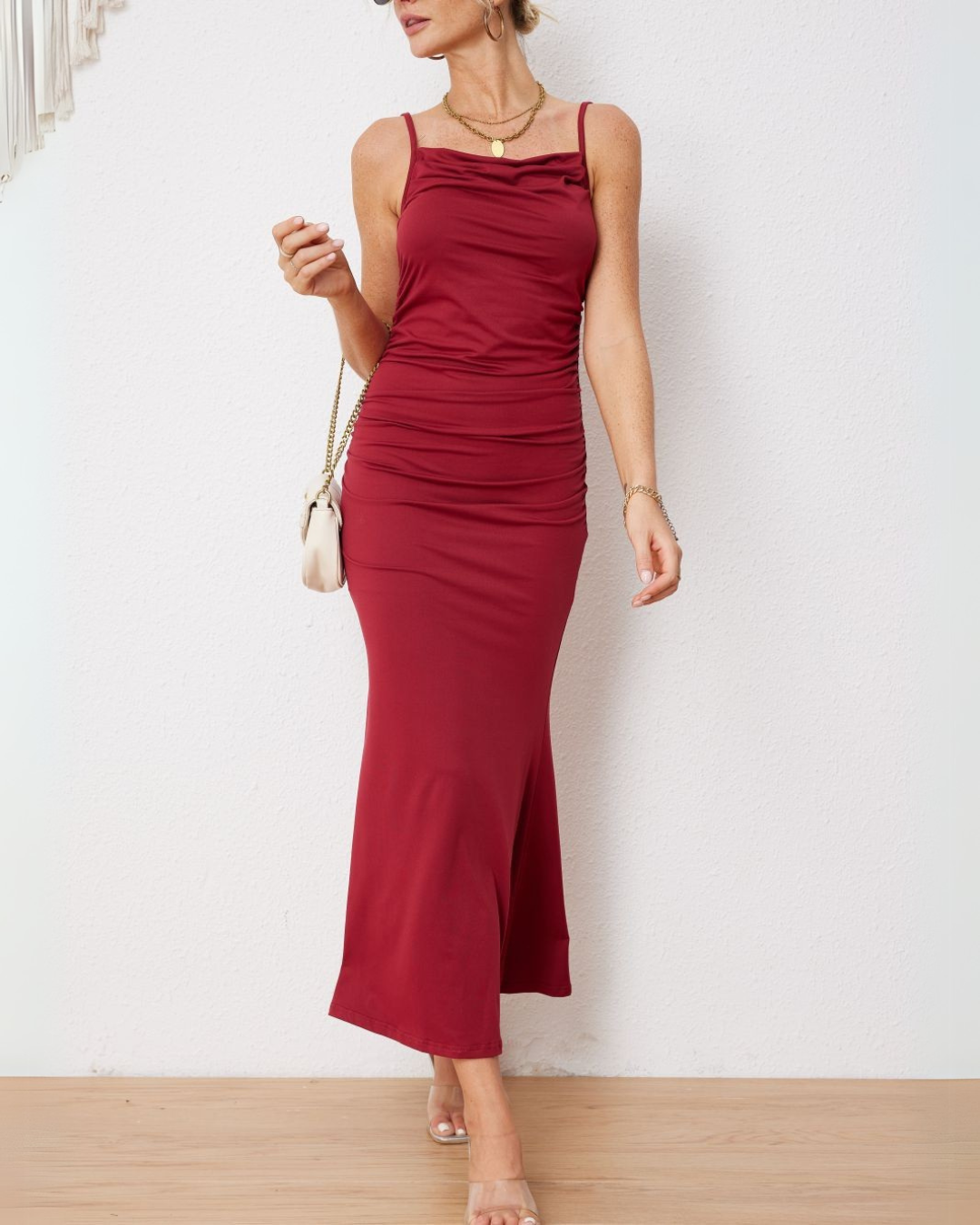 Klaudia™ | Elegancka sukienka maxi na ramiączkach
